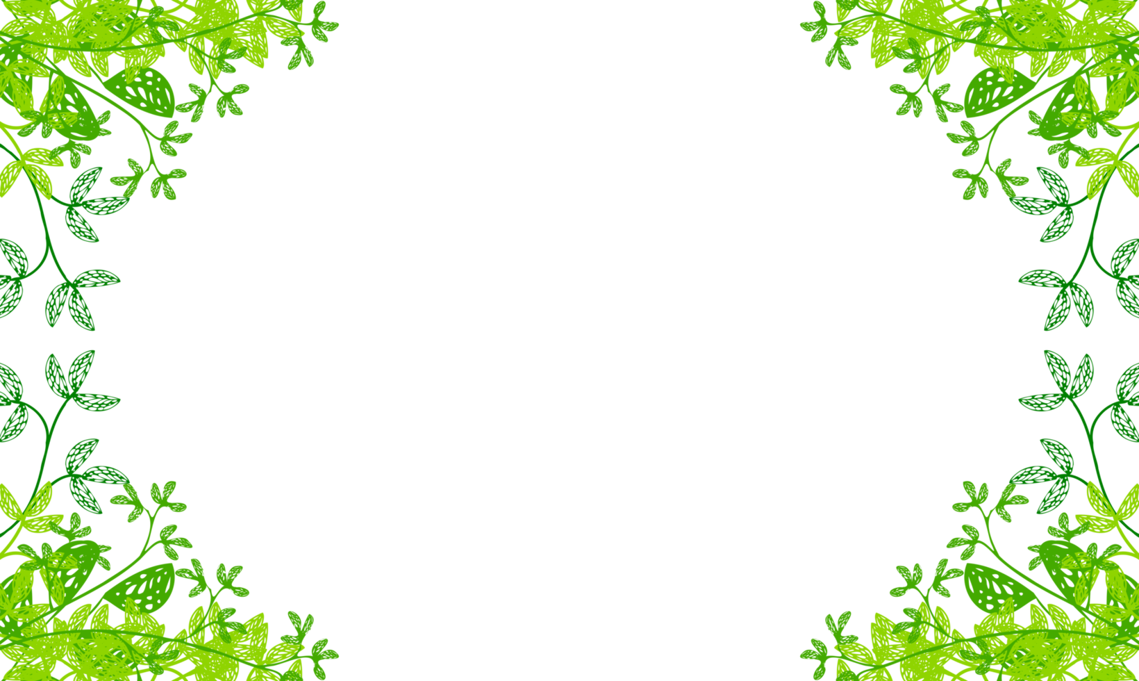 herbal frame transparent background png