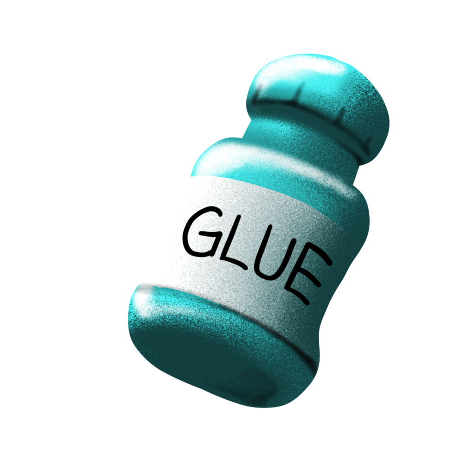 glue bottle icons of art and stationary illustration png