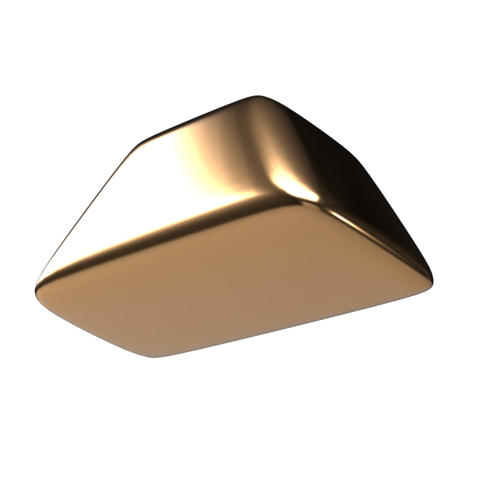 3d geometric basic shape cube sphere primitive metallic gold element for decoration three dimensional rendering set collection png