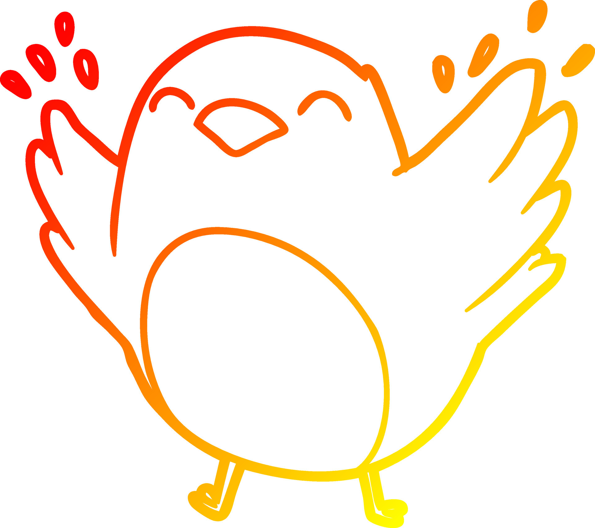 warm gradient line drawing cartoon robin flapping wings 8471013 Vector Art at Vecteezy warm gradient line drawing cartoon robin flapping wings 8471013 Vector Art at Vecteezy
