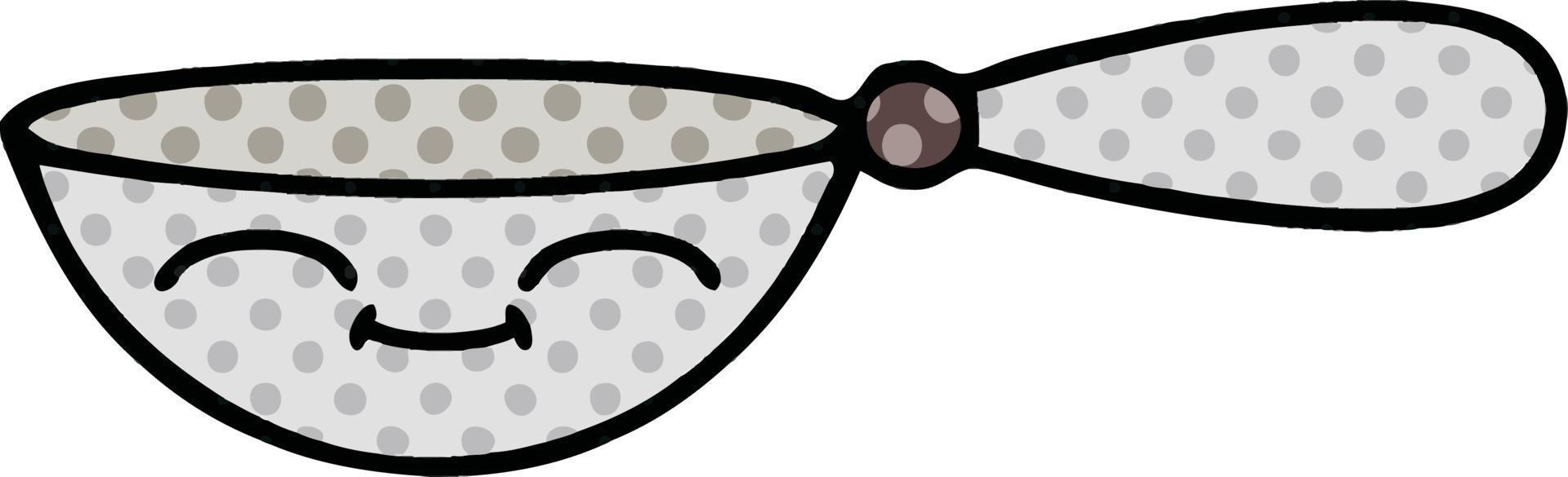 comic book style cartoon measuring spoon vector