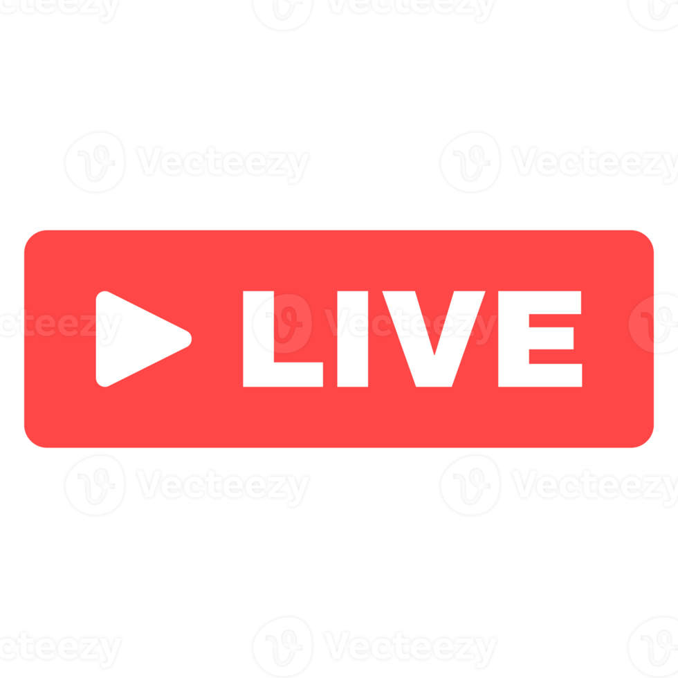 Social live stream linear icon. Web streaming badge. Online broadcast news thin line contour button symbol. Isolated outline illustration png