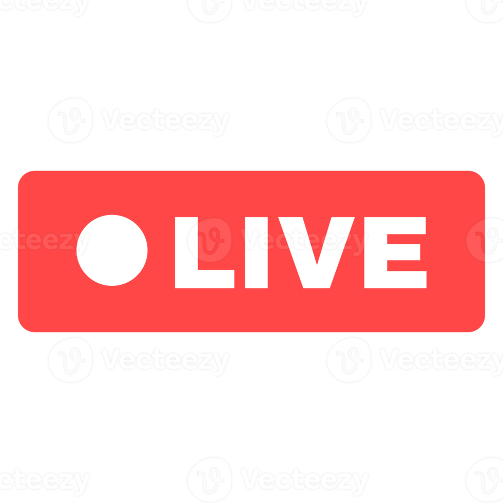 Social live stream linear icon. Web streaming badge. Online broadcast news thin line contour button symbol. Isolated outline illustration png