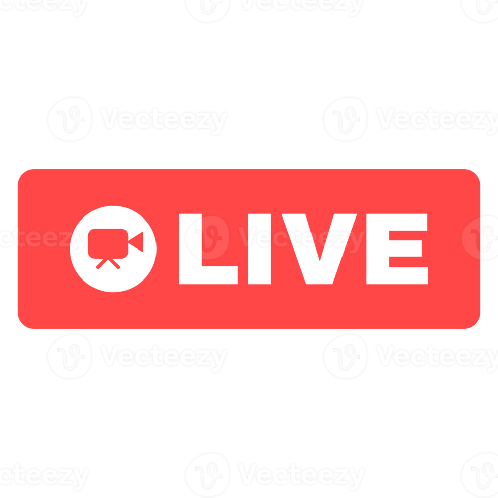 Social live stream linear icon. Web streaming badge. Online broadcast news thin line contour button symbol. Isolated outline illustration png