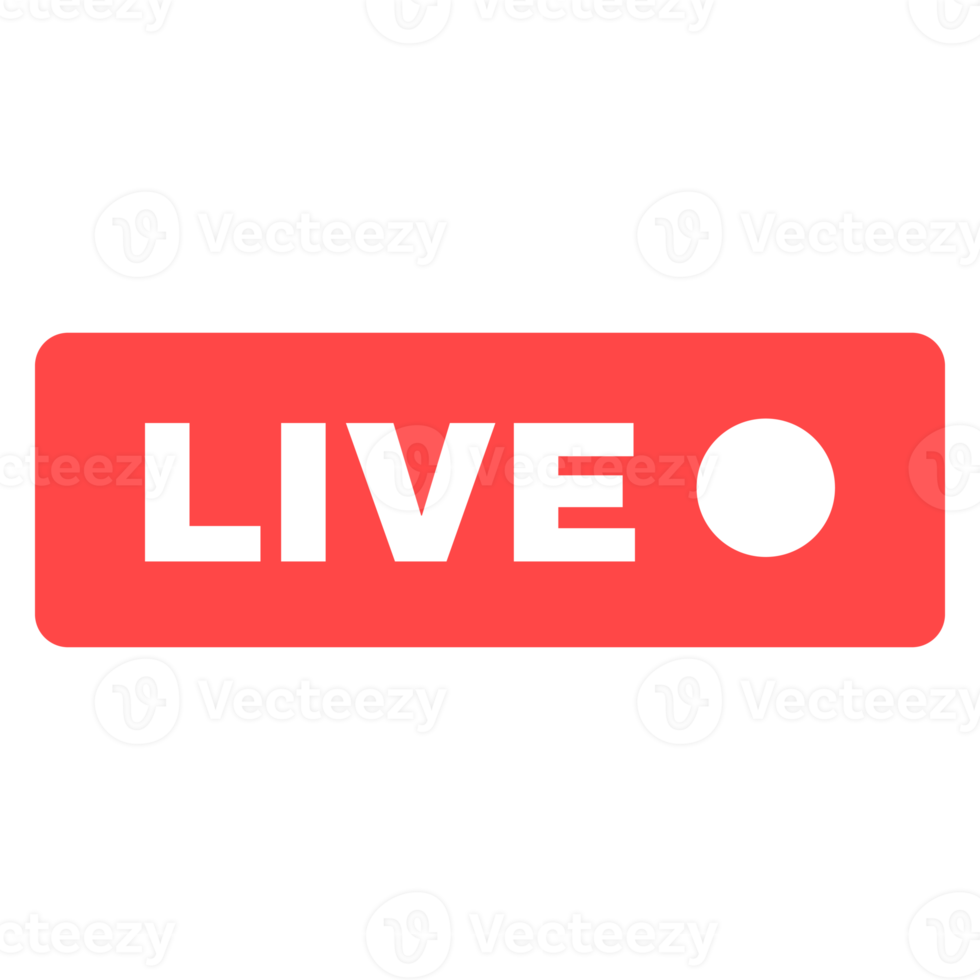 Social live stream linear icon. Web streaming badge. Online broadcast news thin line contour button symbol. Isolated outline illustration png