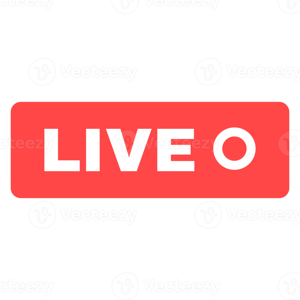 Social live stream linear icon. Web streaming badge. Online broadcast news thin line contour button symbol. Isolated outline illustration png