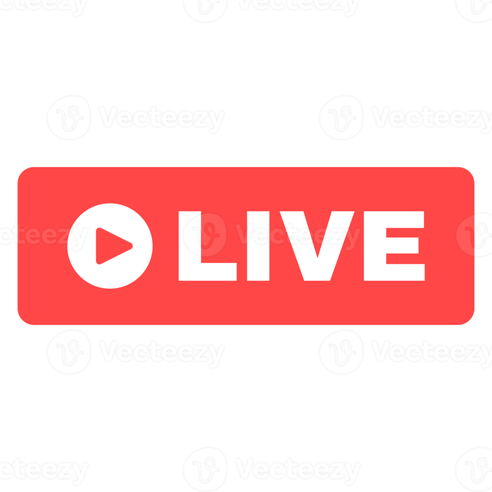 Social live stream linear icon. Web streaming badge. Online broadcast news thin line contour button symbol. Isolated outline illustration png