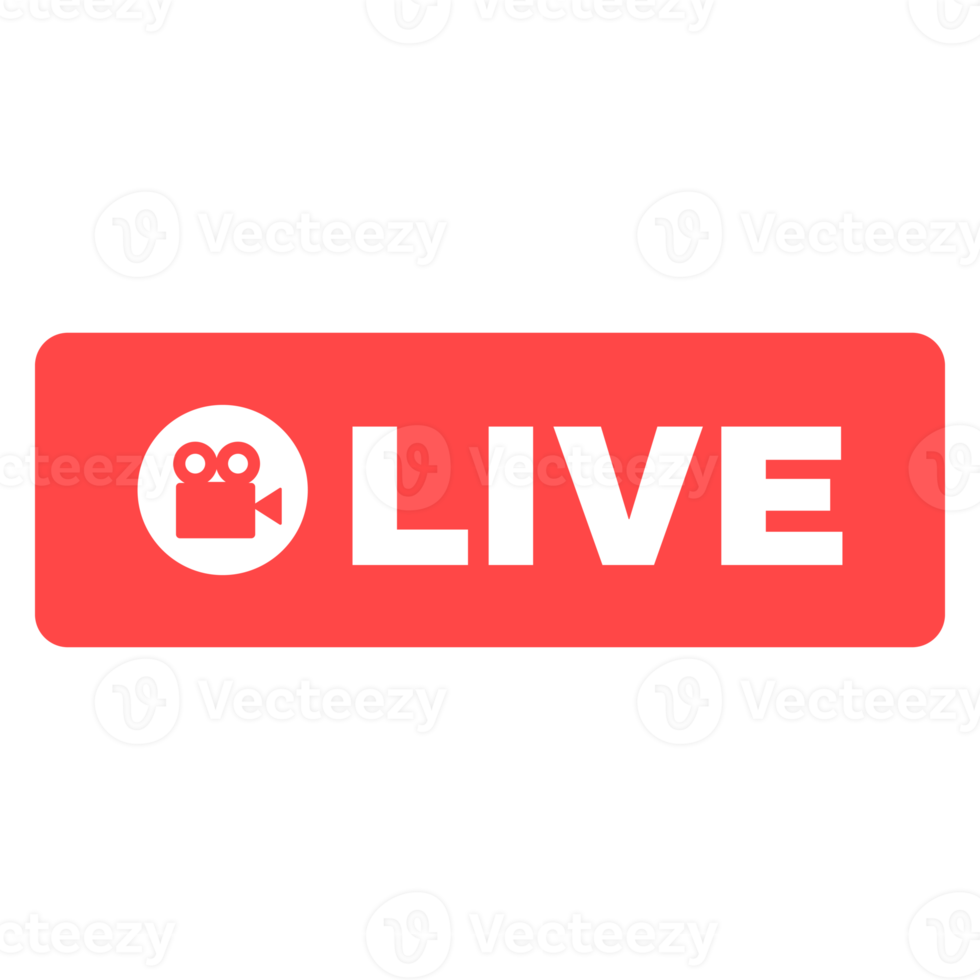 Social live stream linear icon. Web streaming badge. Online broadcast news thin line contour button symbol. Isolated outline illustration png