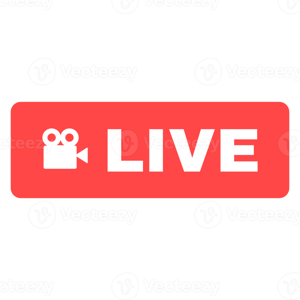 Social live stream linear icon. Web streaming badge. Online broadcast news thin line contour button symbol. Isolated outline illustration png