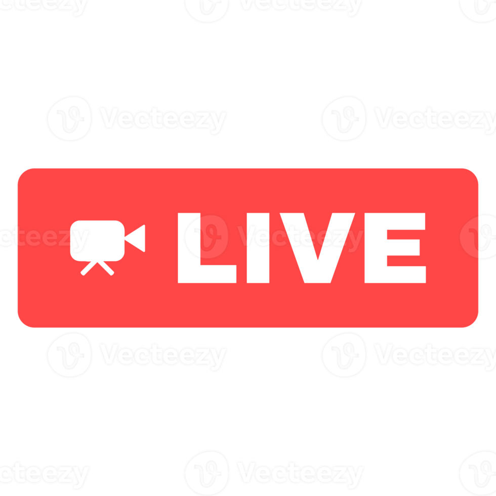 Social live stream linear icon. Web streaming badge. Online broadcast news thin line contour button symbol. Isolated outline illustration png