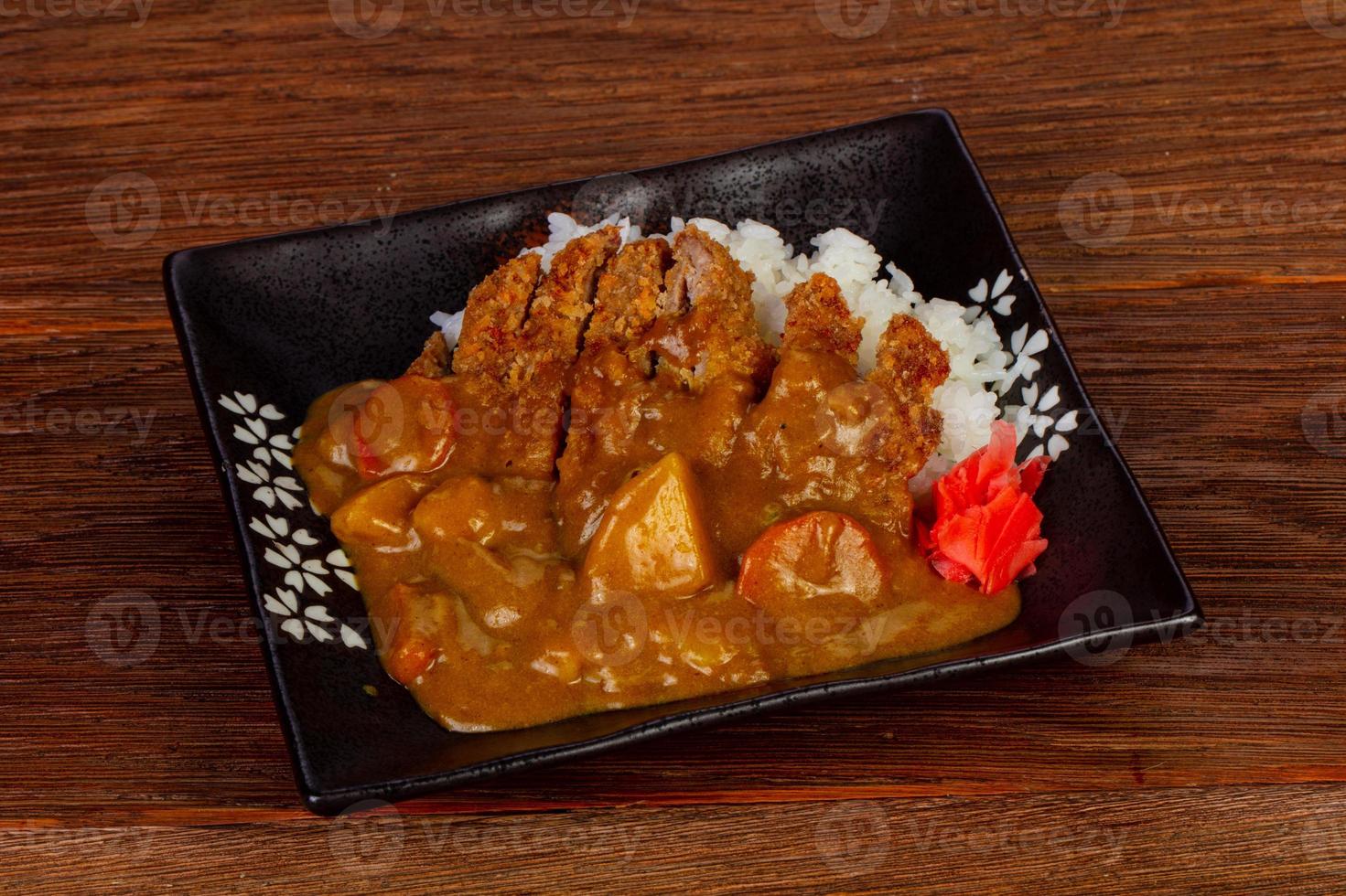 cocina japonesa - cerdo tonkatsu foto