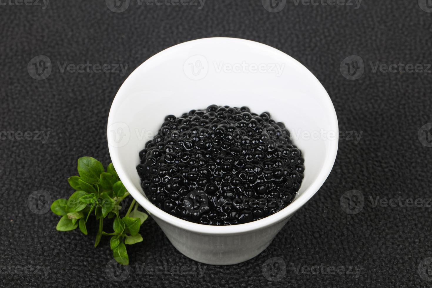 caviar negro de lujo foto