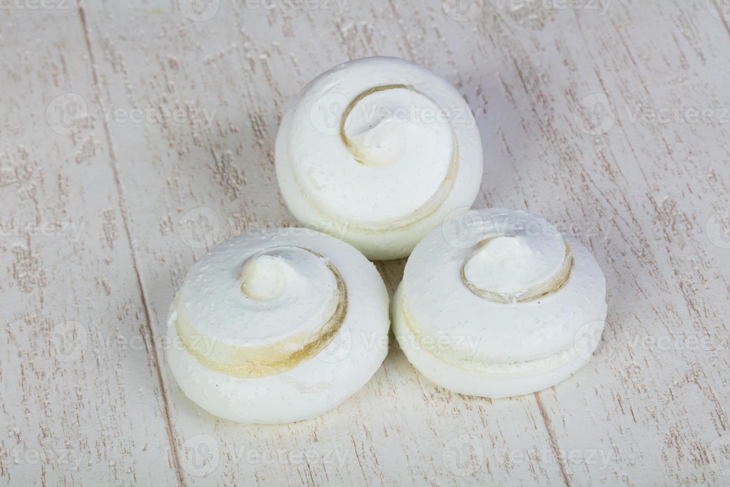 Delicious meringues cookies photo