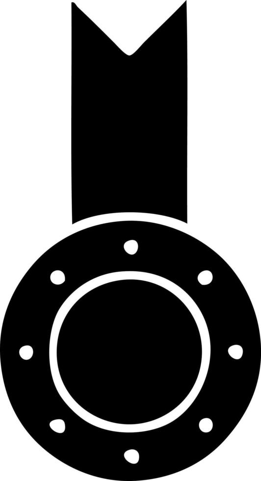 flat symbol gold medal vector