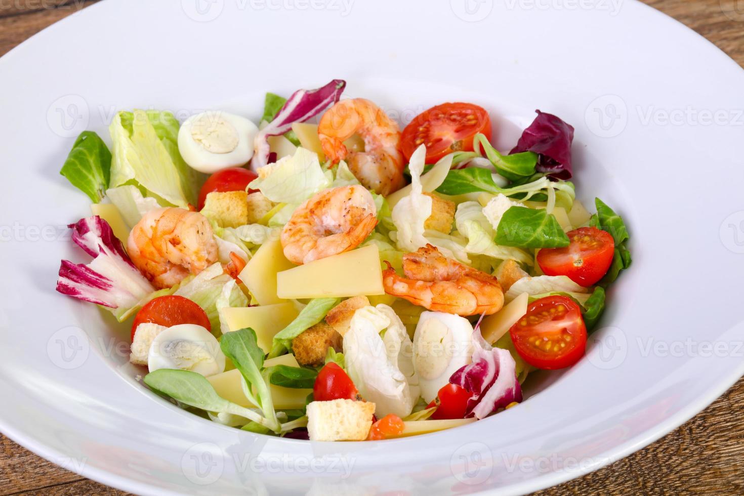 Caesar with prawns photo