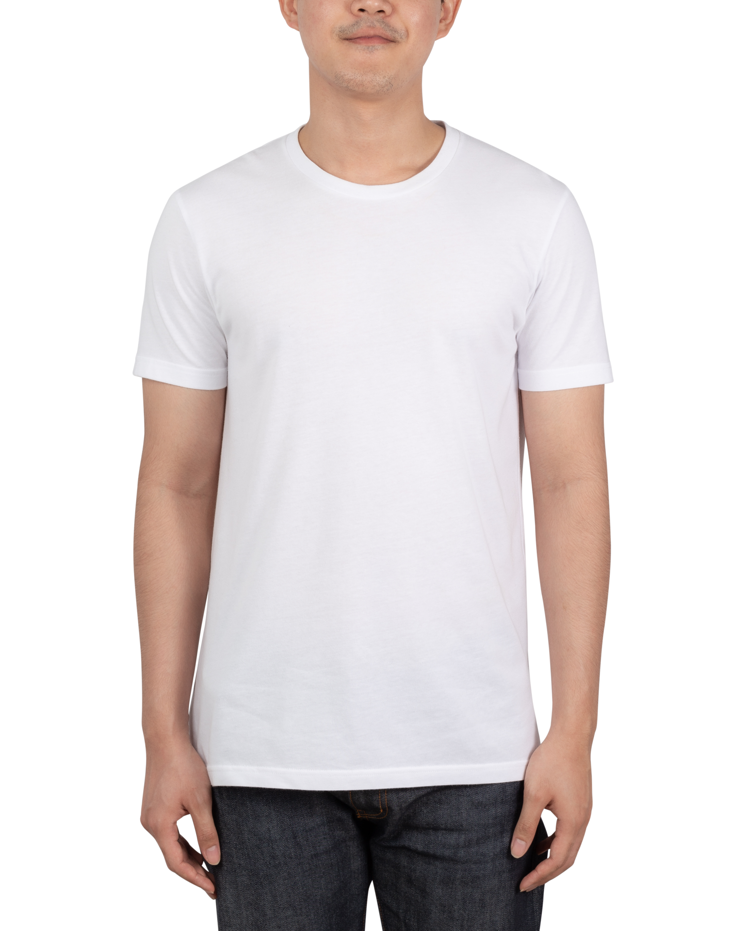 Young man in T shirt mockup, Template for your design 8472327 PNG