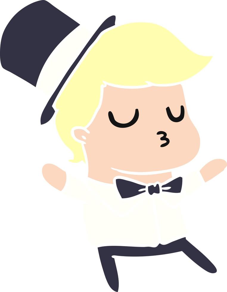 cartoon of kawaii cute prom boy vector