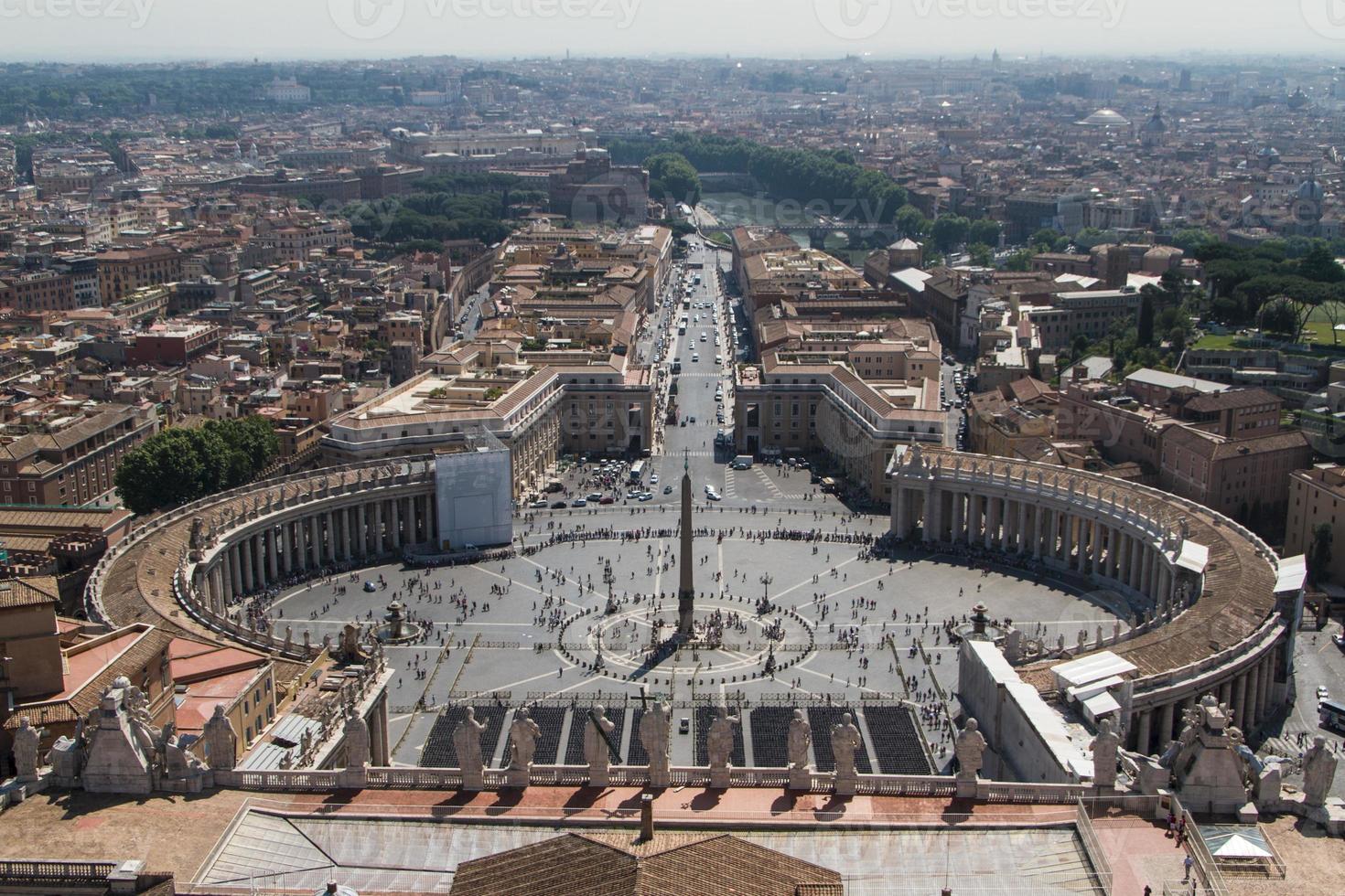 St. Peter's Square from Rome in Vatican State photo