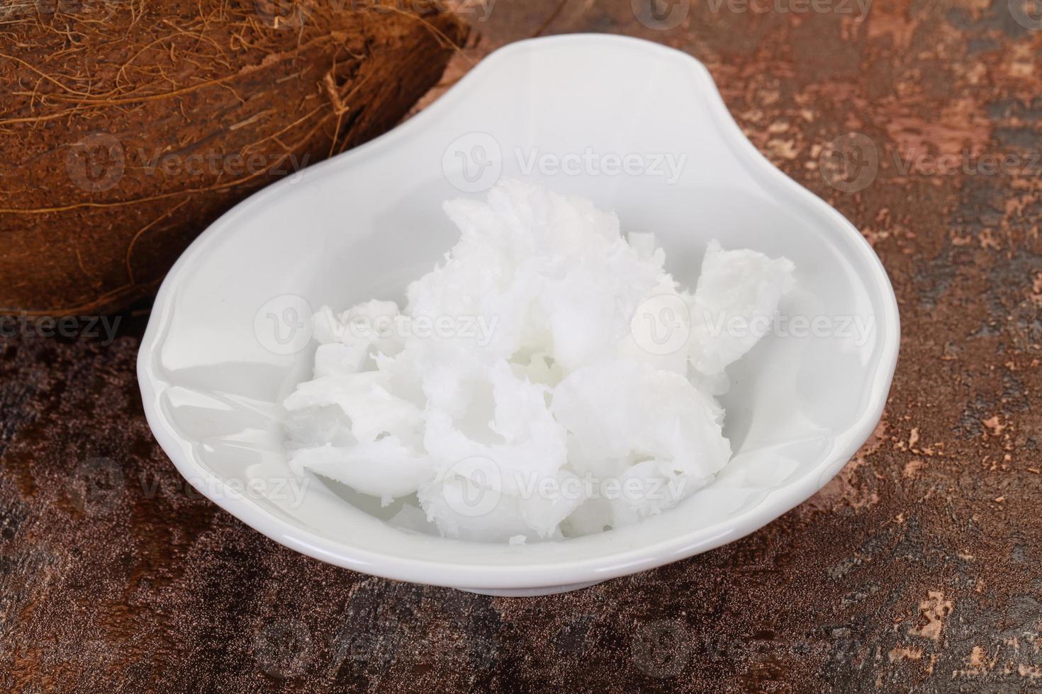 Dietary Coconut oil in the bowl photo