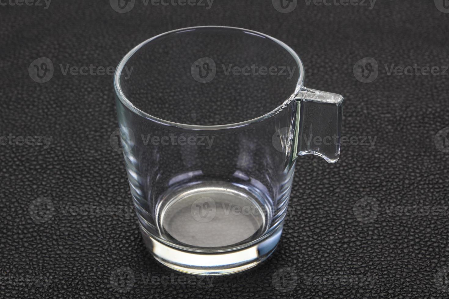 Empty glass cup photo