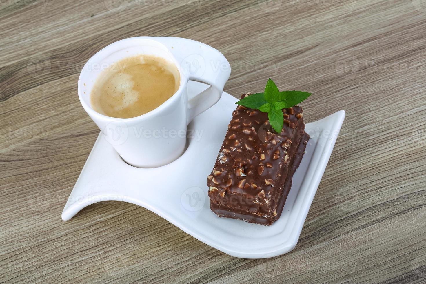 Cake with coffee photo