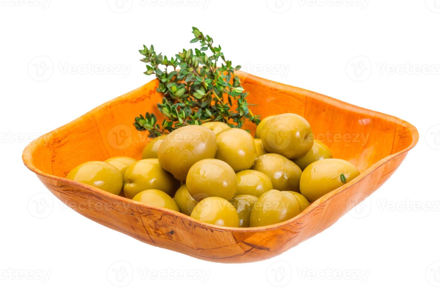 Green gigant olives photo