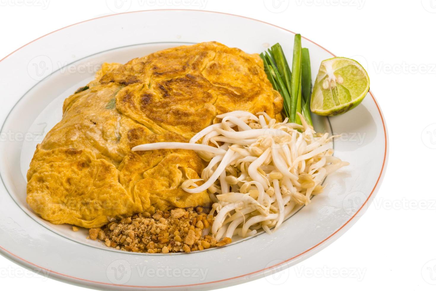 Thai omelette with shrimps photo