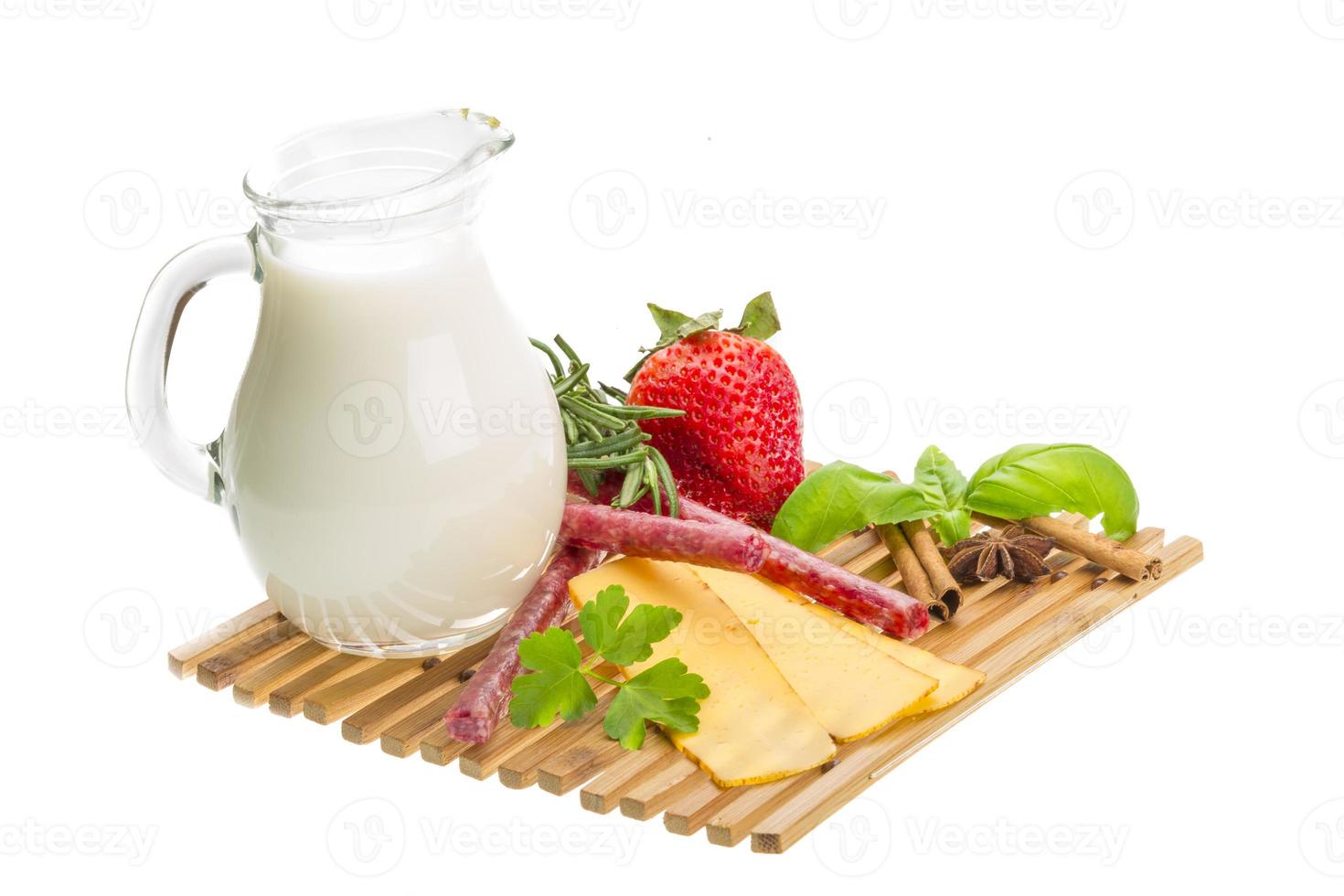 Breakfast with milk photo