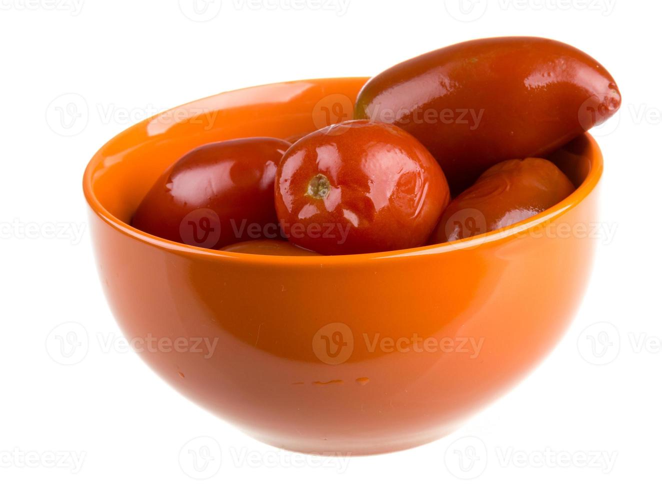 tomates rojos en escabeche foto