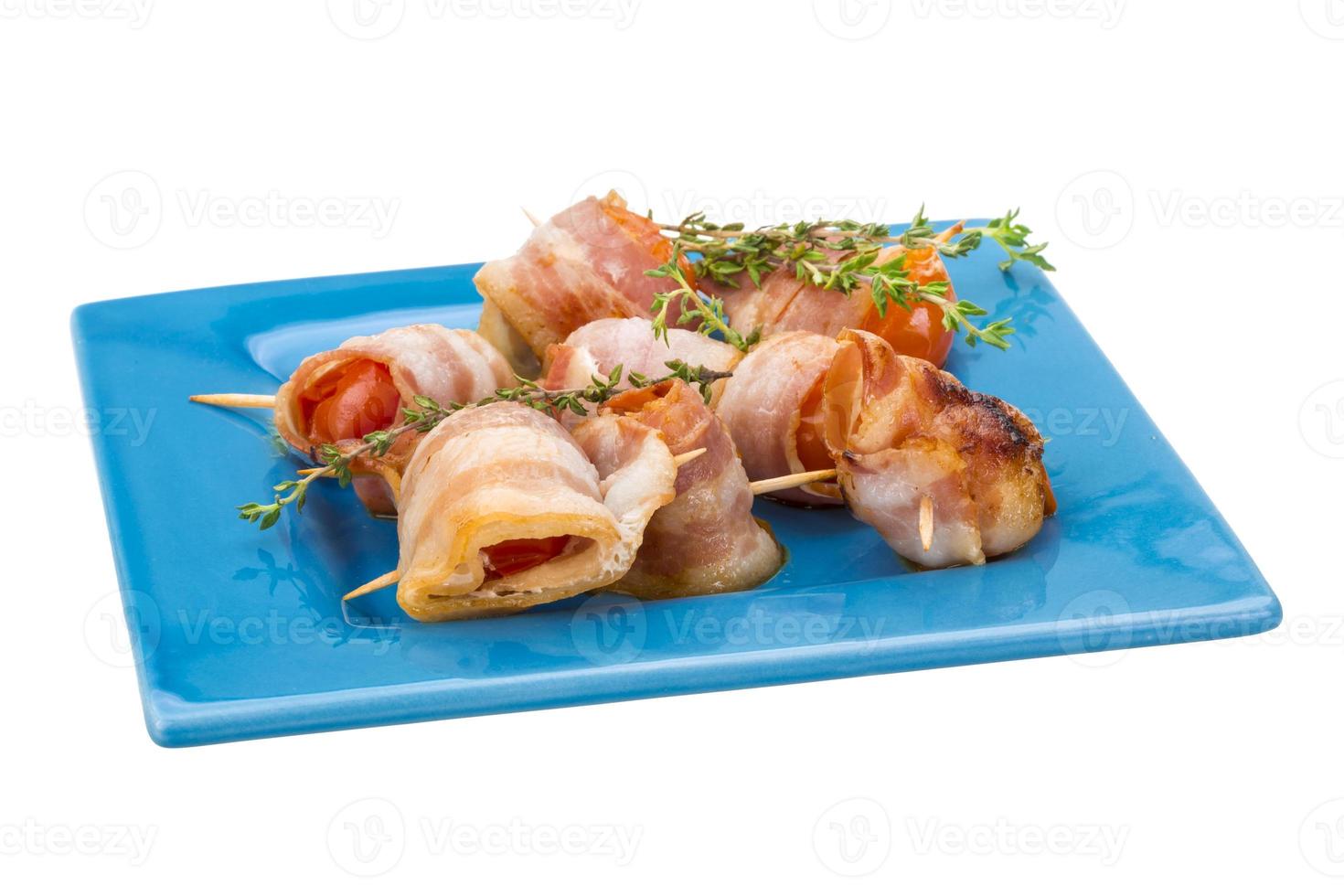 Bacon with cherry photo