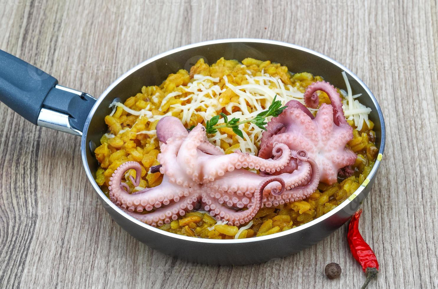 risotto con pulpo foto