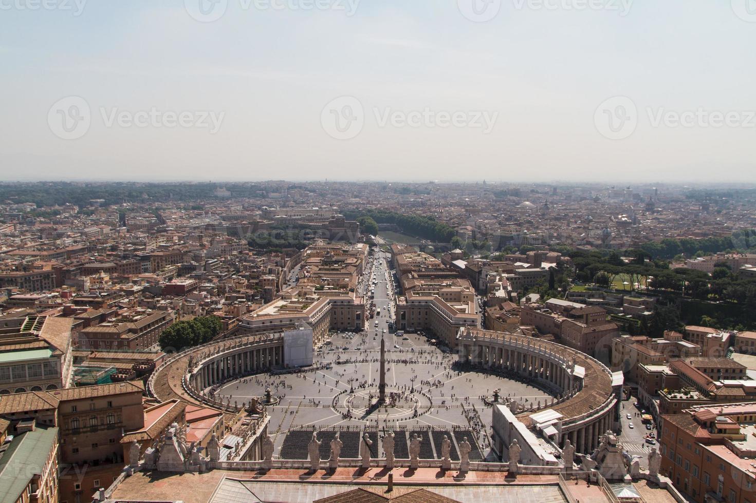 St. Peter's Square from Rome in Vatican State photo