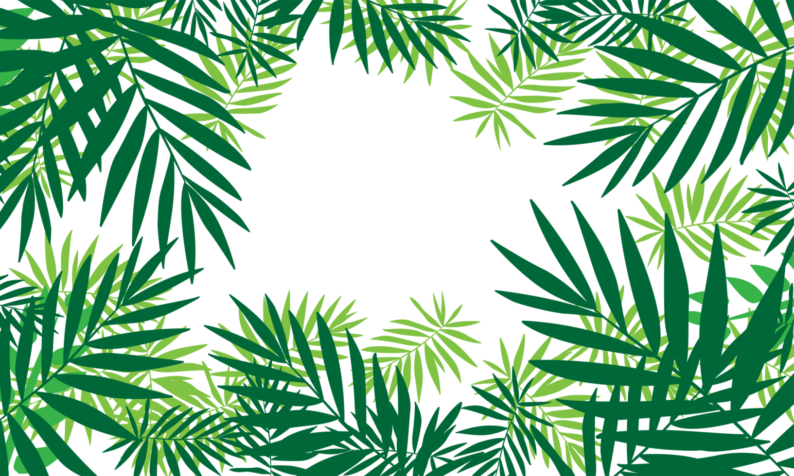 tropical green leaf pattern background png