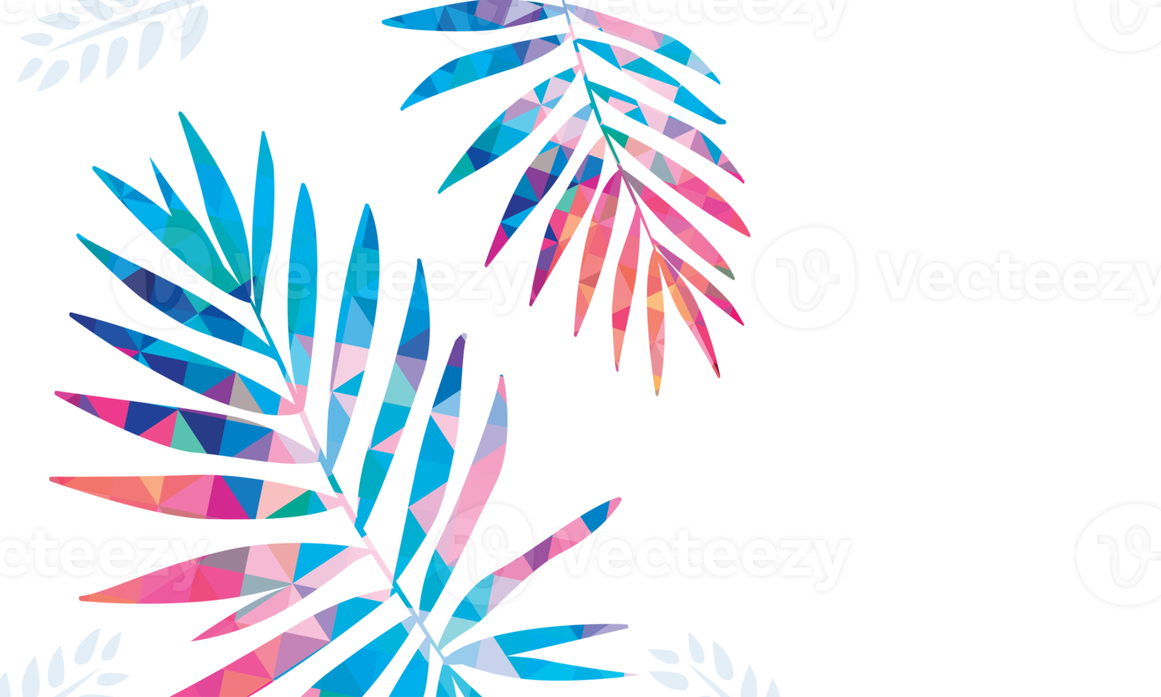 tropical green leaf pattern background png