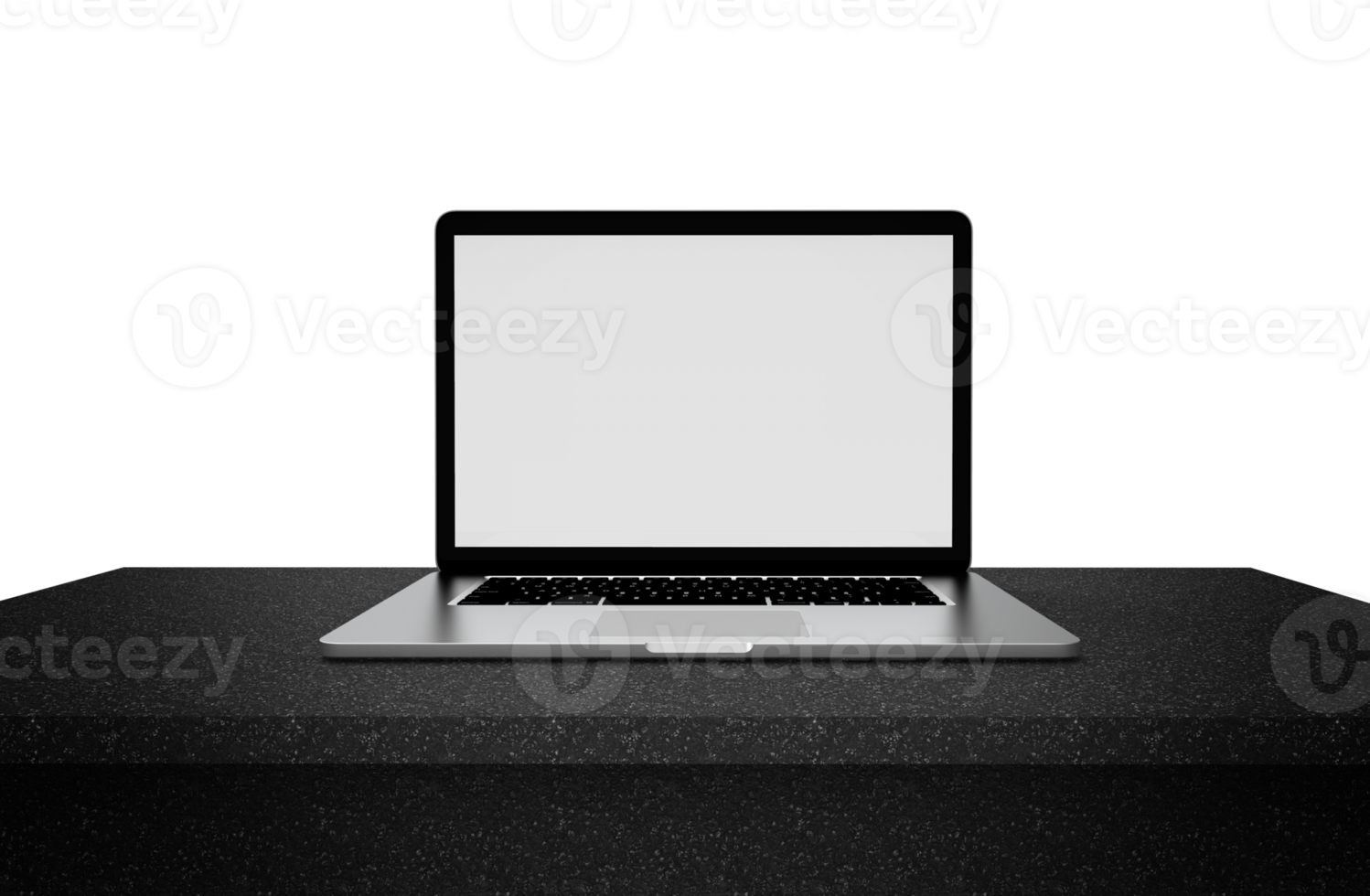 Modern laptop  isolated on white background. 3D Illustration. png