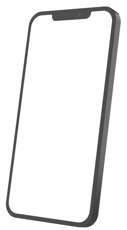 maquette de modèle de téléphone portable. Illustration 3D. png