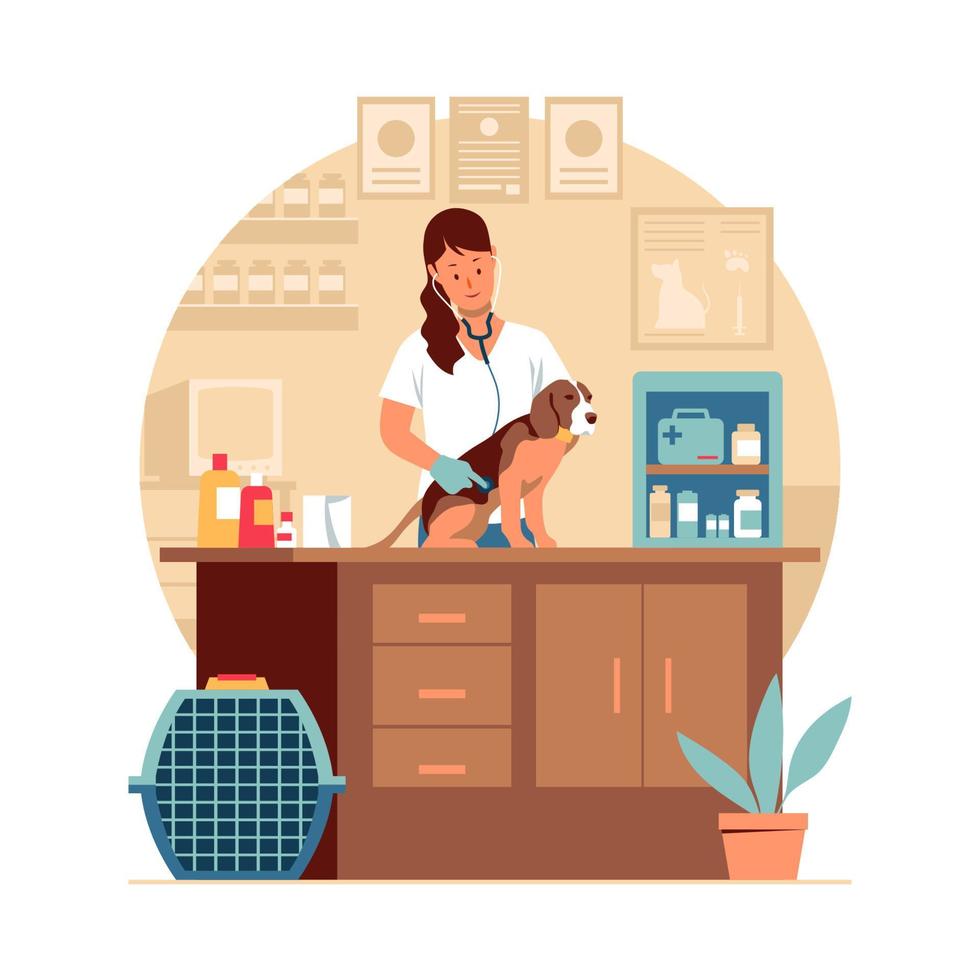 Veterinarian Clinic Service vector