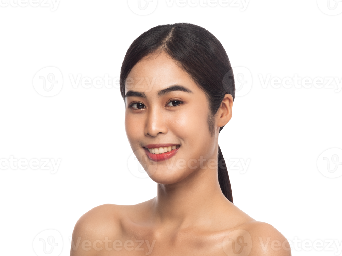 Free Beautiful Young Asian Woman With Clean Fresh Skin Beauty Concept