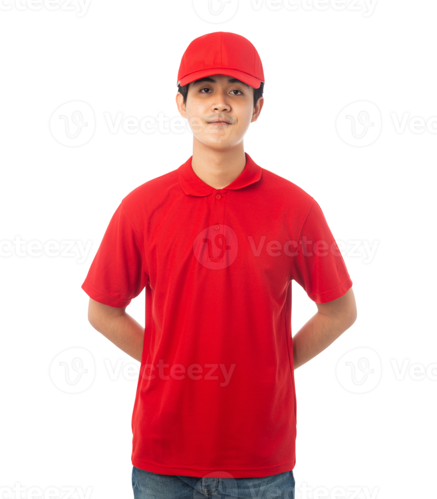 Asian delivery man, Png file