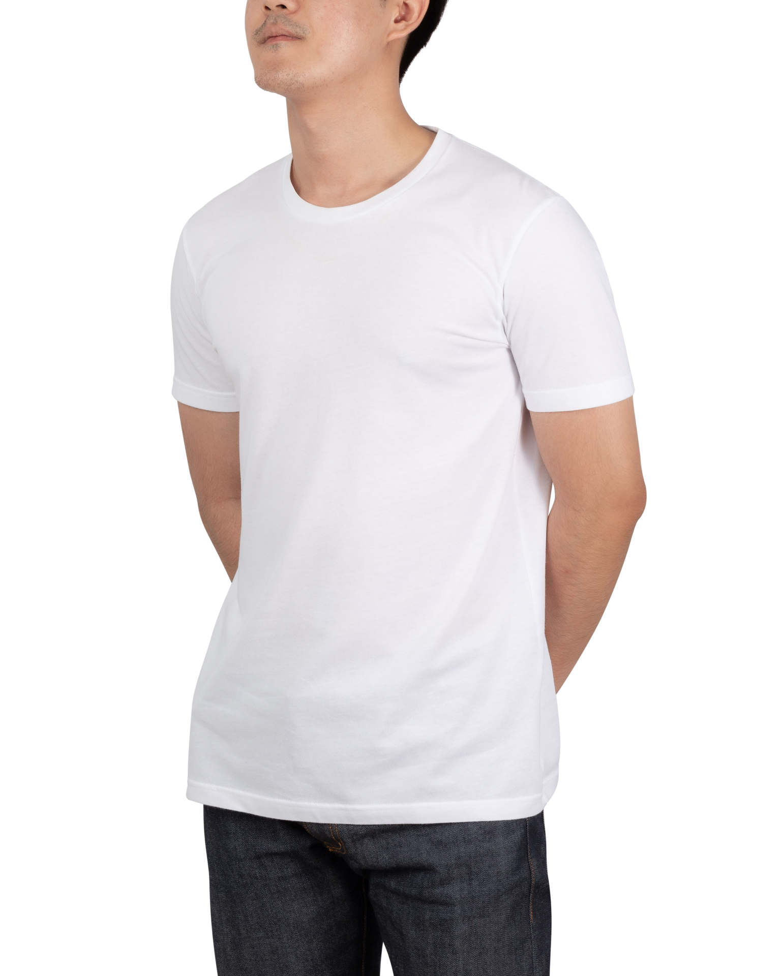 Young man in T shirt mockup, Template for your design 8475944 PNG