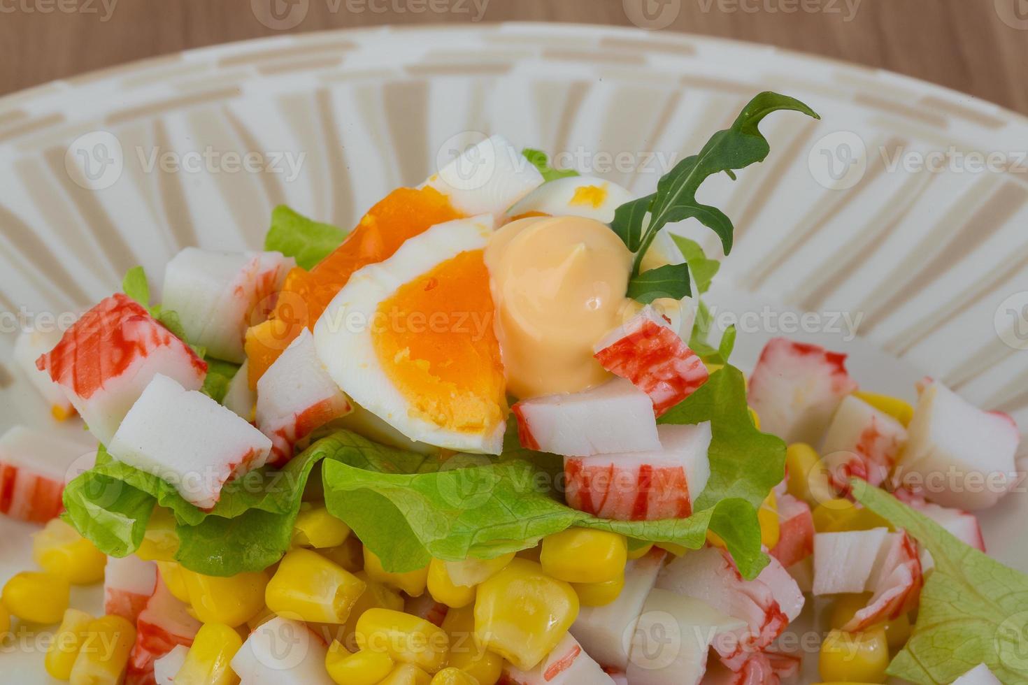 Crab sticks salad photo