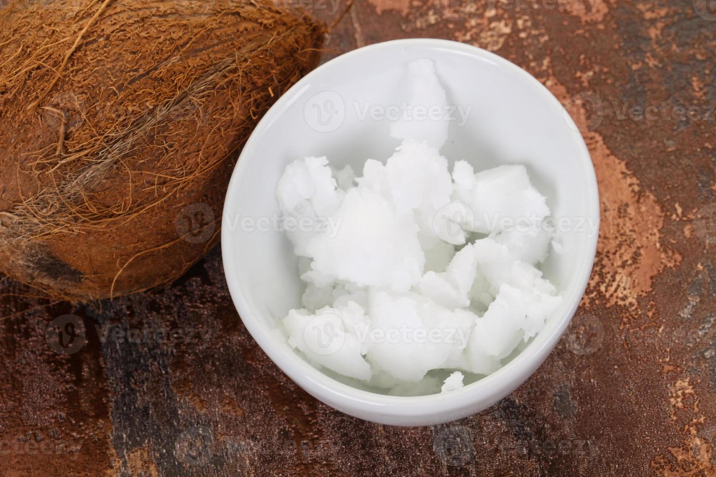 Dietary Coconut oil in the bowl photo