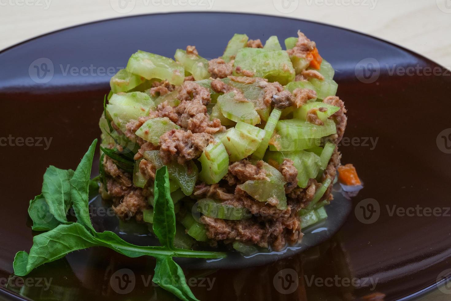 Tuna and celery salad 8476136 Stock Photo at Vecteezy