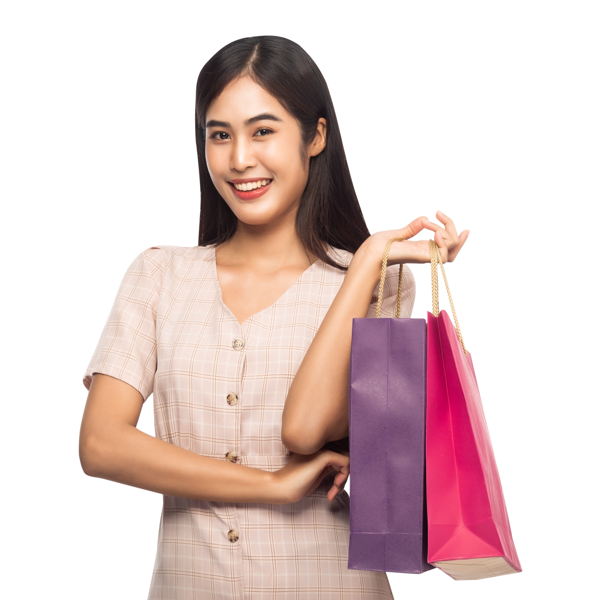 Unparalleled rhyme learn Free Beautiful young asian woman with shopping bags, Png file 8476266 PNG  with Transparent Background