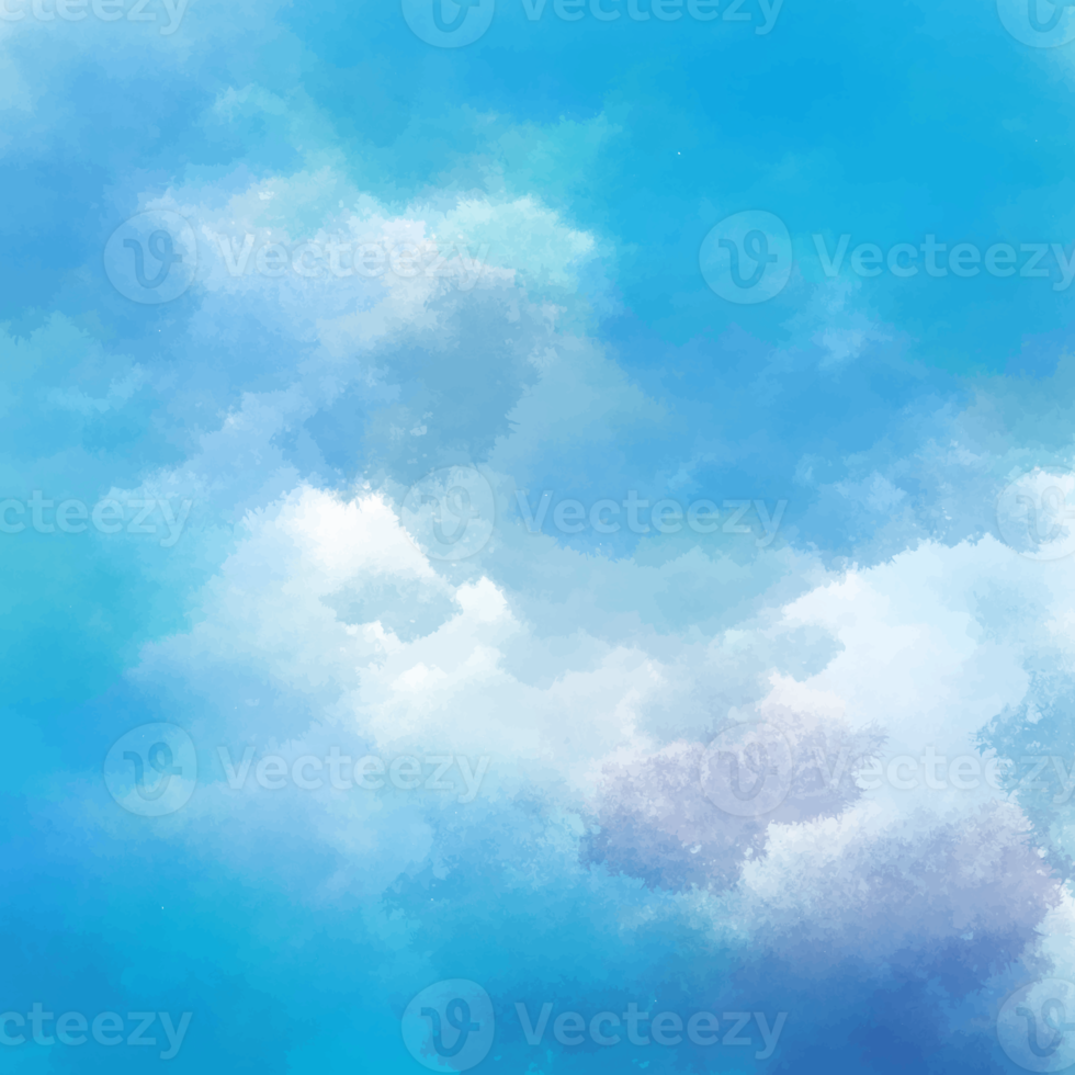 Abstract blue watercolor for background png