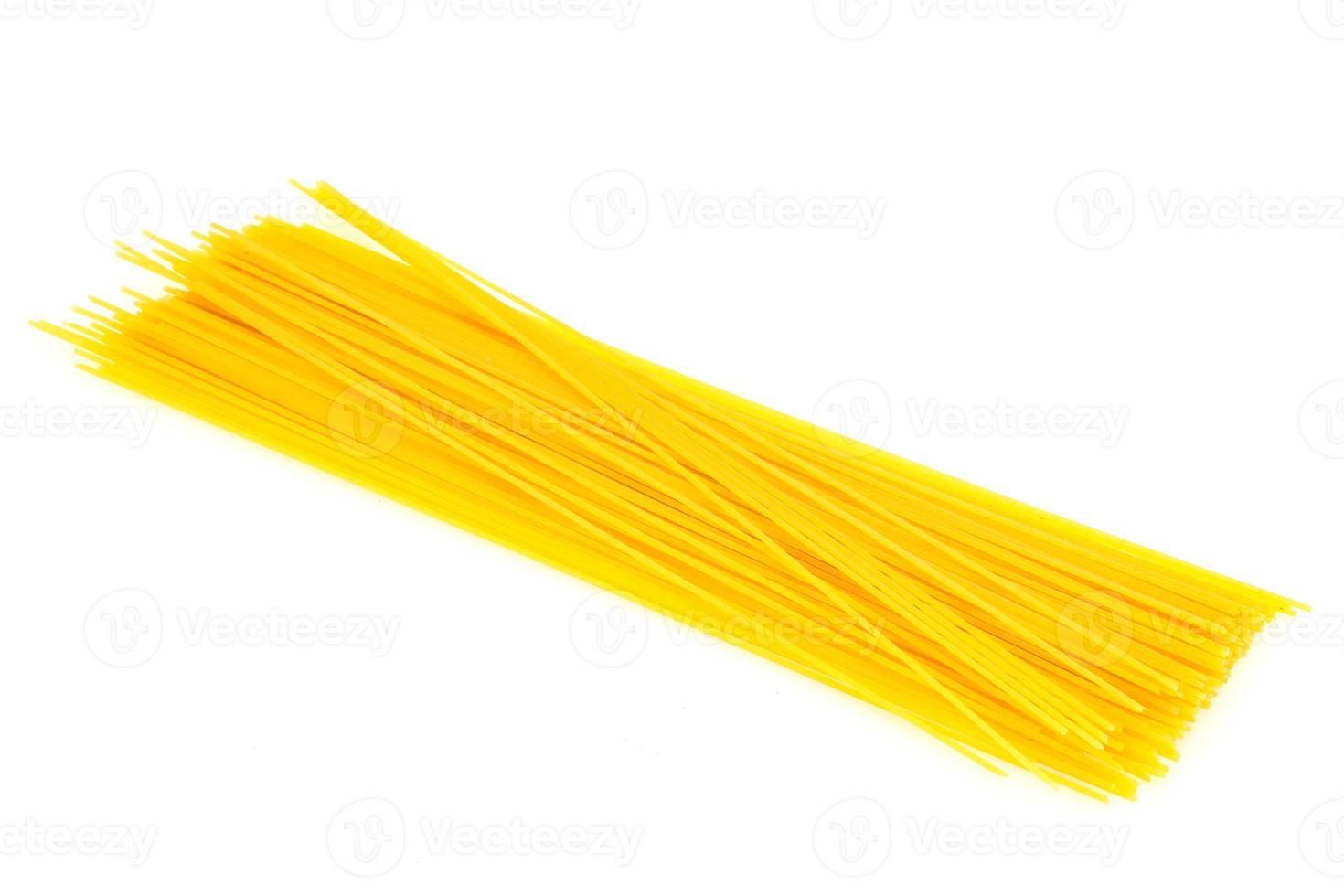 Dry raw spaghetti for bowling photo
