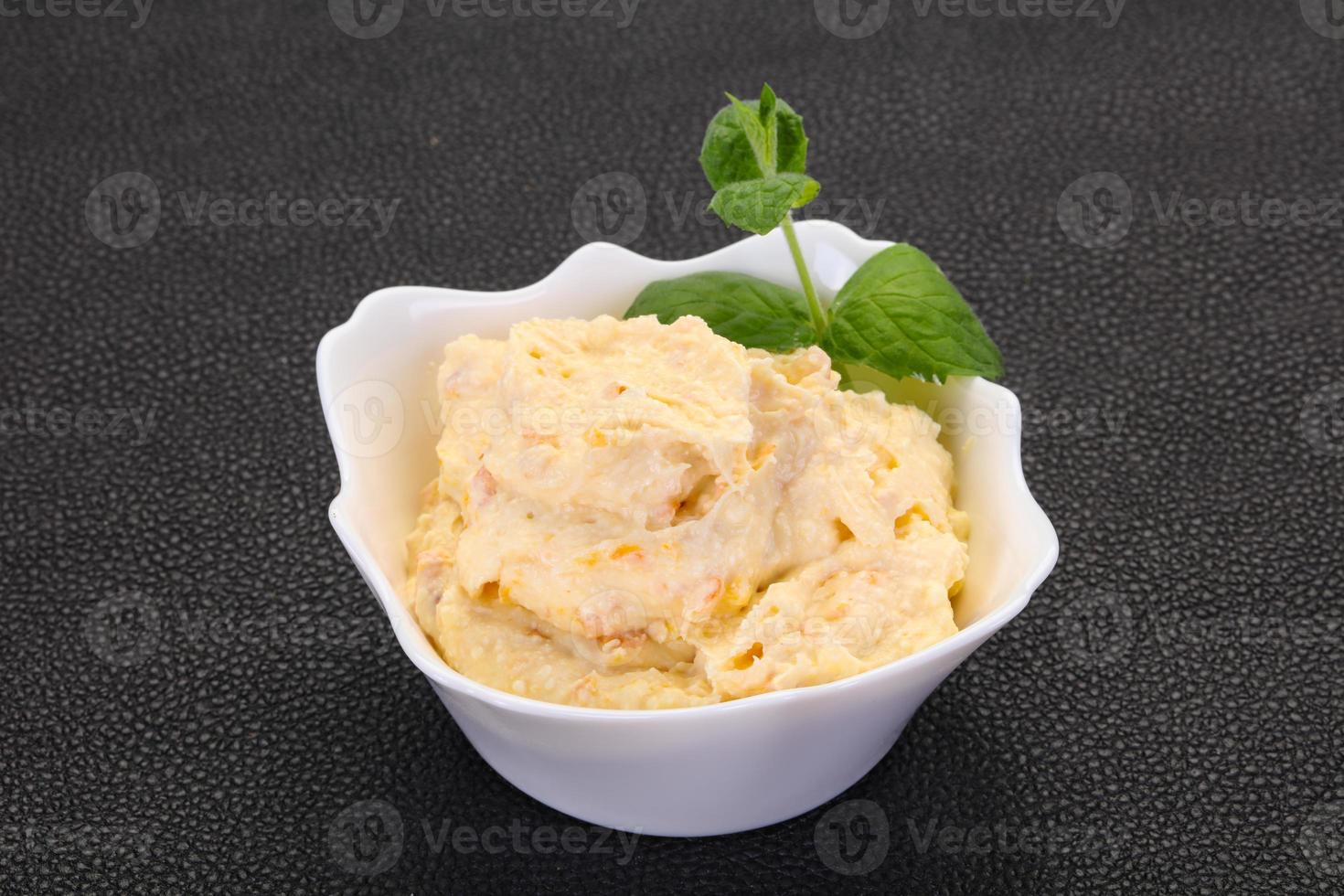 Curd with dry apricot photo