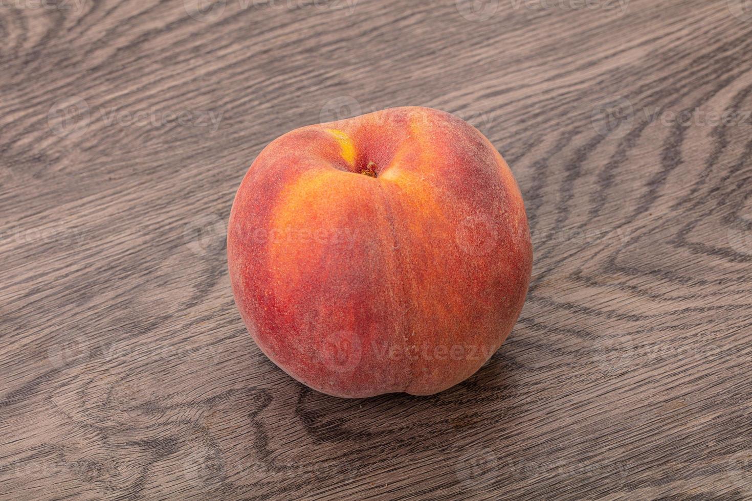Fresh ripe sweet peach fruit photo