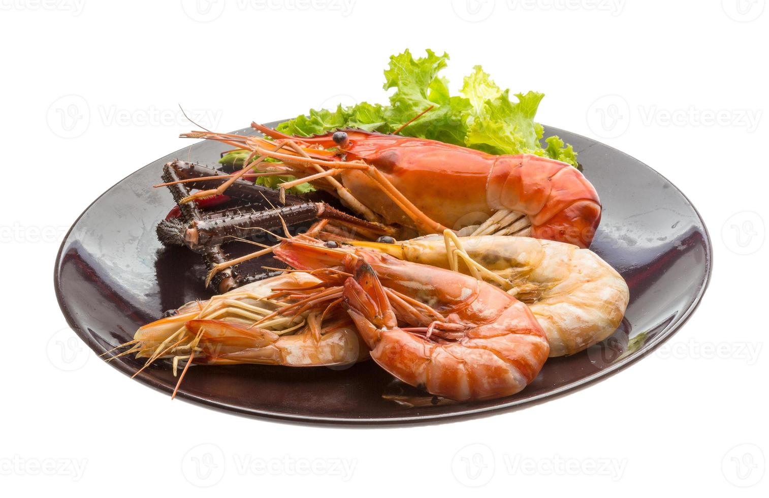 Giant Freshwater Prawn and king prawns photo