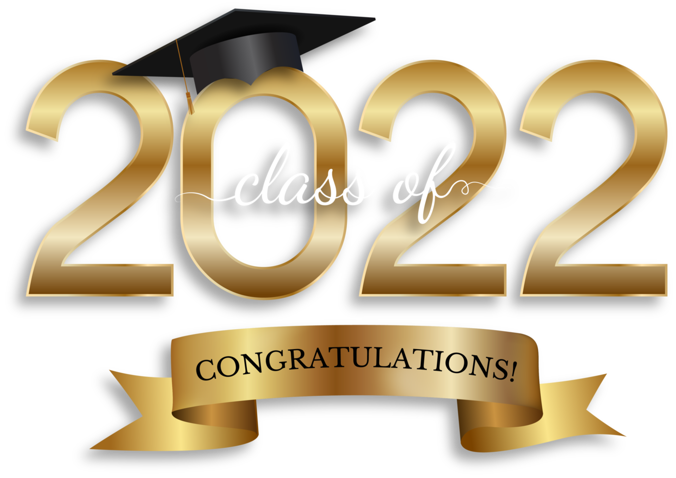 Graduation class of 2022 greeting background. png